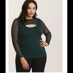 Torrid peekaboo sweater